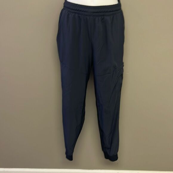 Apana Women’s Slate Blue Pull-On Cargo Joggers Drawstrings Elastic Waist-Medium - Picture 1 of 12